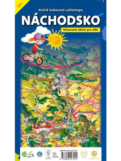 Náchodsko dětem - Ručně malovaná cyklomapa
