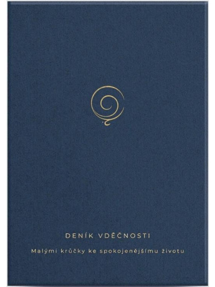 Deník vděčnosti - Malými krůčky ke spokojenějšímu životu (modrý)