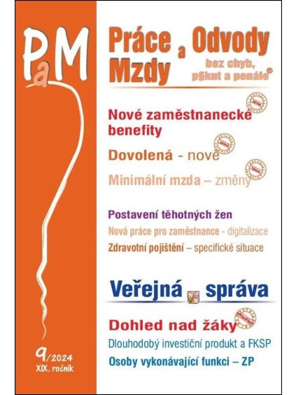 PaM 9/2024 Zajímavé zaměstnanecké benefity, Čerpání dovolené