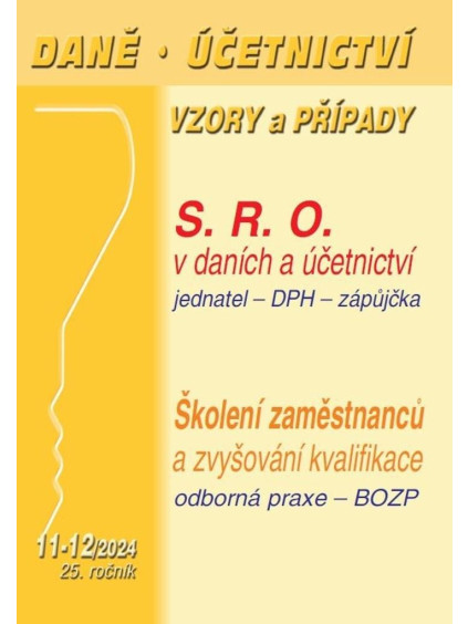 DÚVaP 11-12/2024 Společnost s ručením omezeným v účetnictví a daních