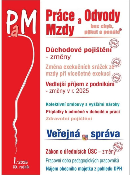 PaM 1/2025 Změny v důchodovém pojištění