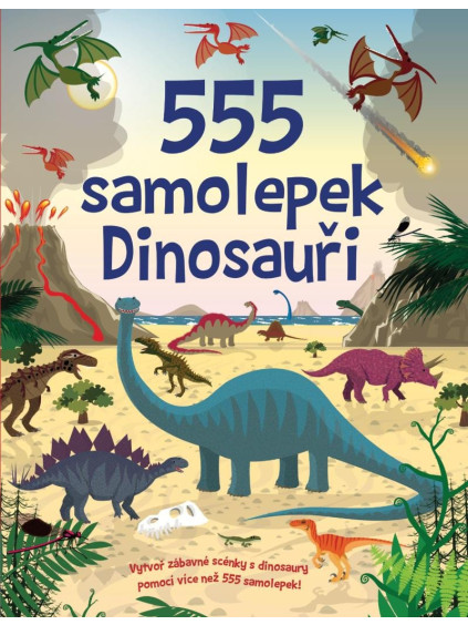 555 samolepek Dinosauři