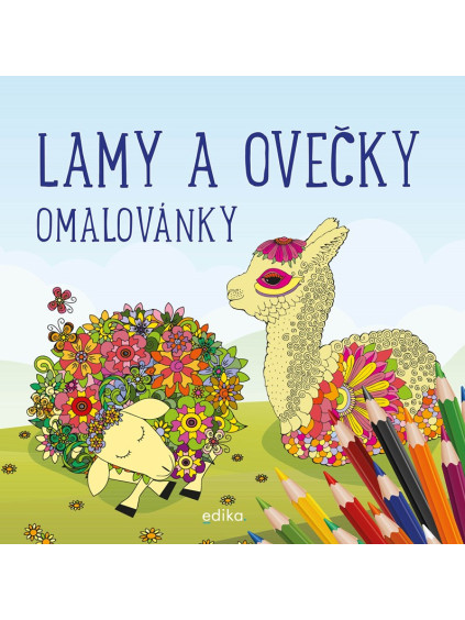 Lamy a ovečky - omalovánky
