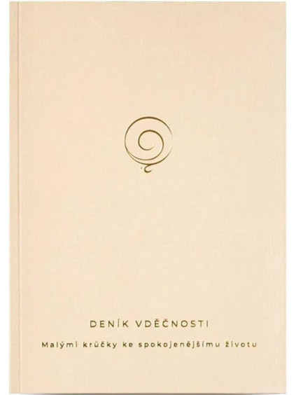 Deník vděčnosti - Malými krůčky ke spokojenějšímu životu (béžový)