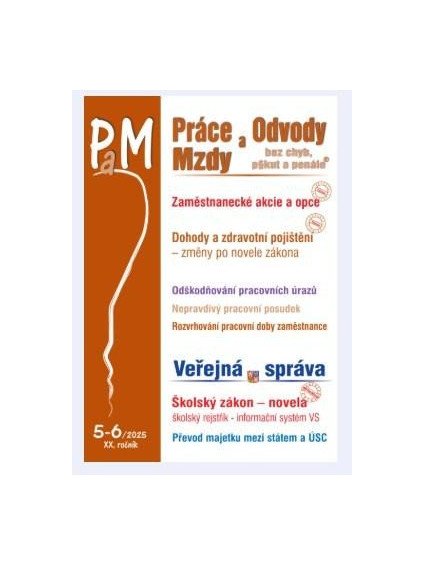 PaM č. 5-6/2025 - Dohody a zdravotní pojištění