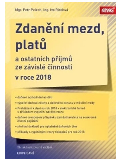 Zdanění mezd, platů a ostatních příjmů ze závislé činnosti v roce 2018