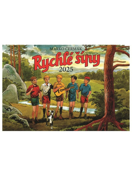 Kalendář 2025 Rychlé šípy - nástěnný