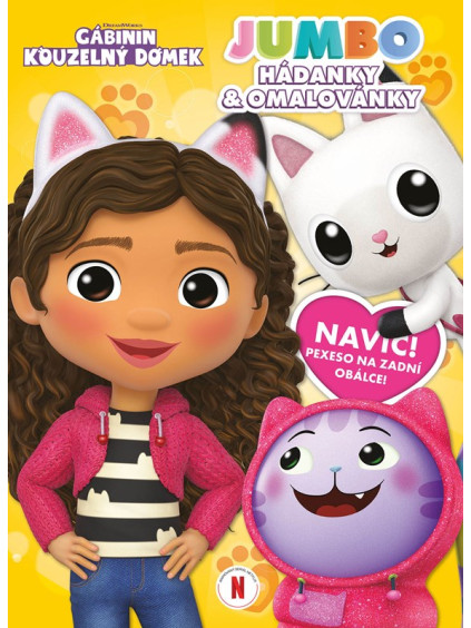Gábinin kouzelný domek - JUMBO hádanky a omalovánky