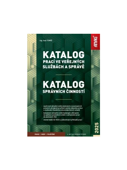 Katalog prací ve veřejných službách a správě / Katalog správních činností 2025