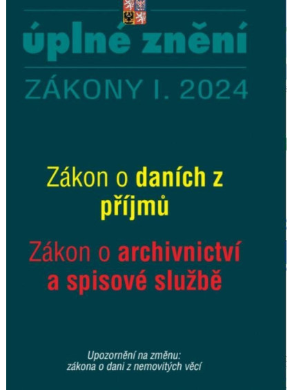 Aktualizace I/2 2024 O daních z příjmů, o archivnictví a spisové službě