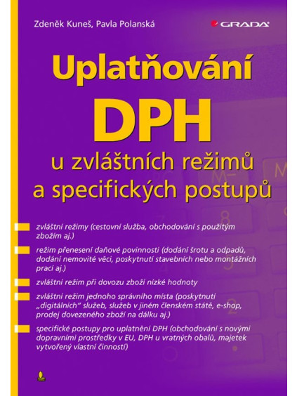 Uplatňování DPH u zvláštních režimů a specifických postupů