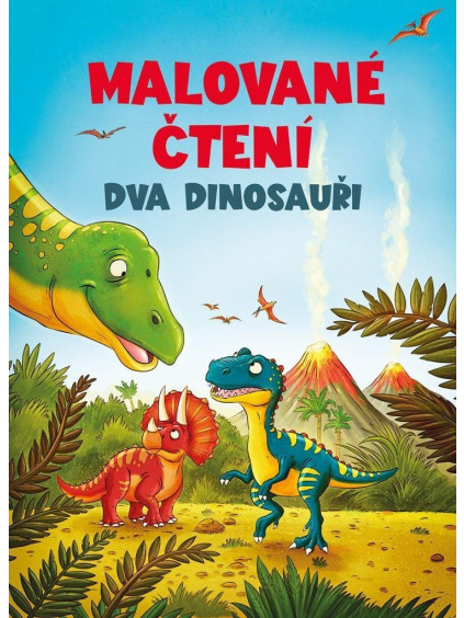 Malované čtení Dva dinosauři