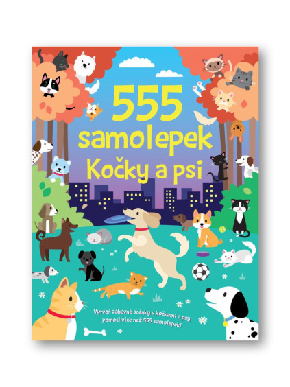 555 samolepek Kočky a psi