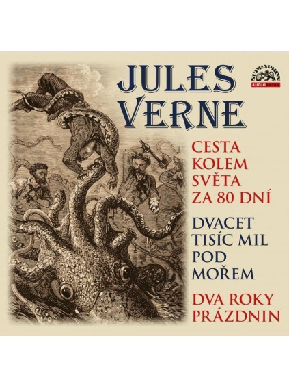 Cesta kolem světa za 80 dní, Dvacet tisíc mil pod mořem a Dva roky prázdnin - CDmp3
