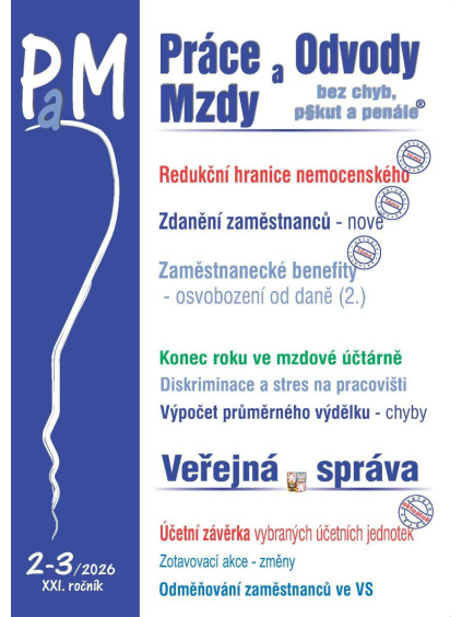 PaM 2-3/2026 Redukční hranice nemocenského v roce 2026