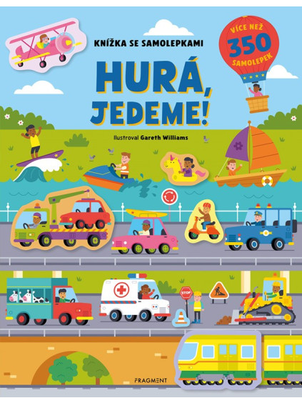 Knížka se samolepkami - Hurá, jedeme!