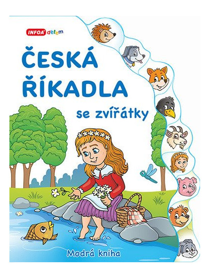 Česká říkadla se zvířátky - Modrá kniha