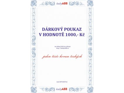 Voucher - dárkový poukaz - 1000,- Kč