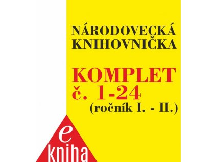 2018 - 2020 KOMPLET NÁRODOVECKÉ eKNIHOVNIČKY (eKnihy)