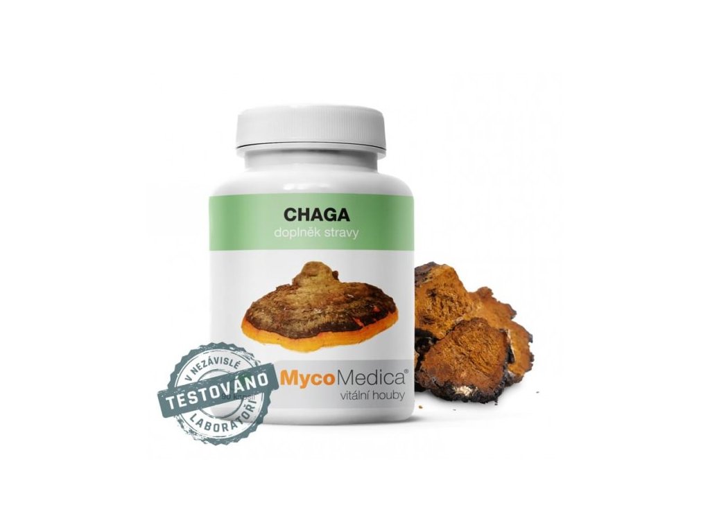 Chaga (ČAGA) MycoMedica 90 rostlinných kapslí vegan