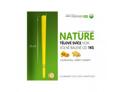 Tělová svíce Nature HOXI 1 ks