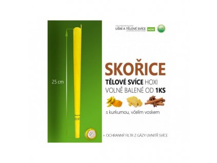 Tělová svíce Skořice HOXI 1ks