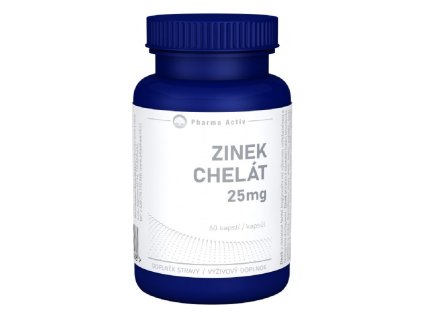 Zinek CHELÁT 25mg Pharma Activ 60 kapslí