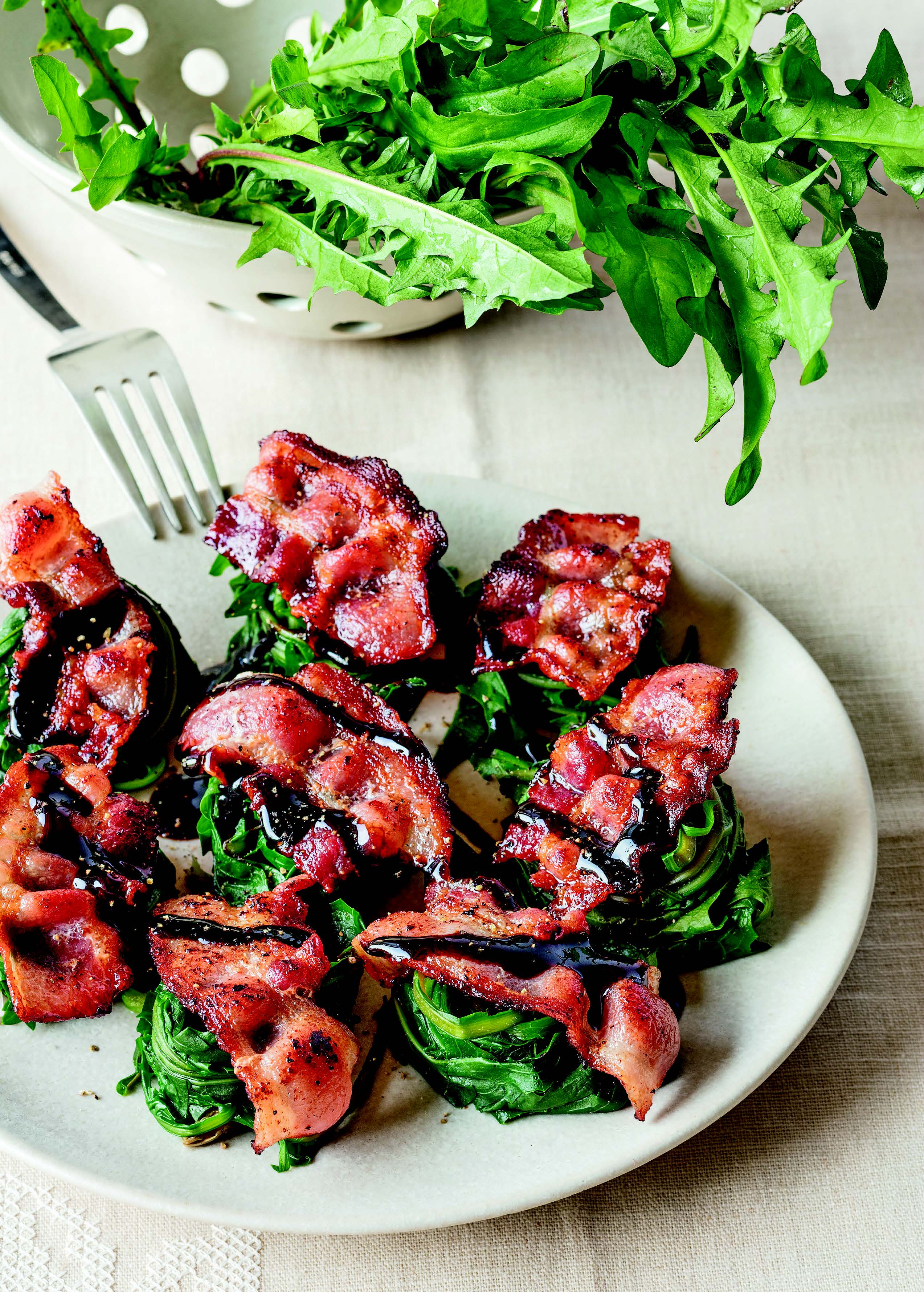 ANTIPASTI Z PAMPELIŠEK A SLANINY