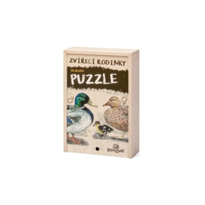 3011verA Puzzle zvireci rodinky