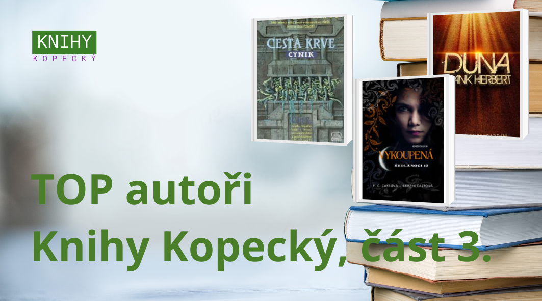 Nejčtenější autoři na Knihy Kopecký, část 3.