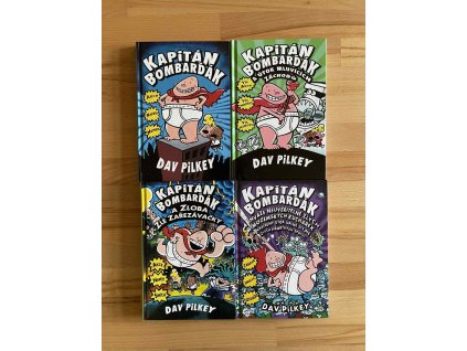 serie kapitan bombardak 4 knihy dav pilkey 244514918