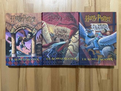 serie harry potter 1 3 dil velkoformat raritni vydani j k rowling 250652128