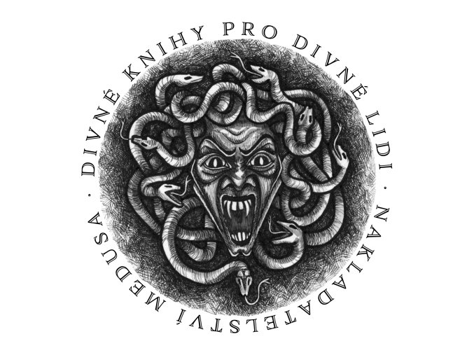 Samolepka – Medusa (ilustrace Eva Paprstkářová)