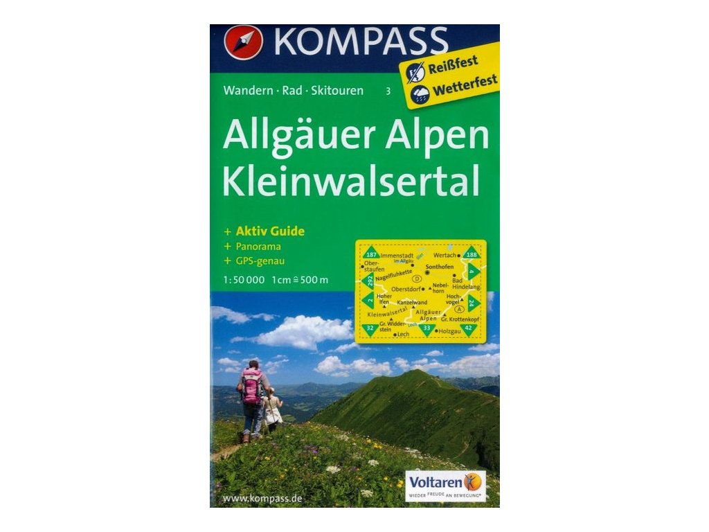 Allgauer Alpen,  Kleinwalsertal (Kompass - 3)