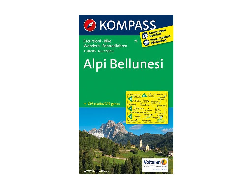 Alpi Bellunesi (Kompass - 77)