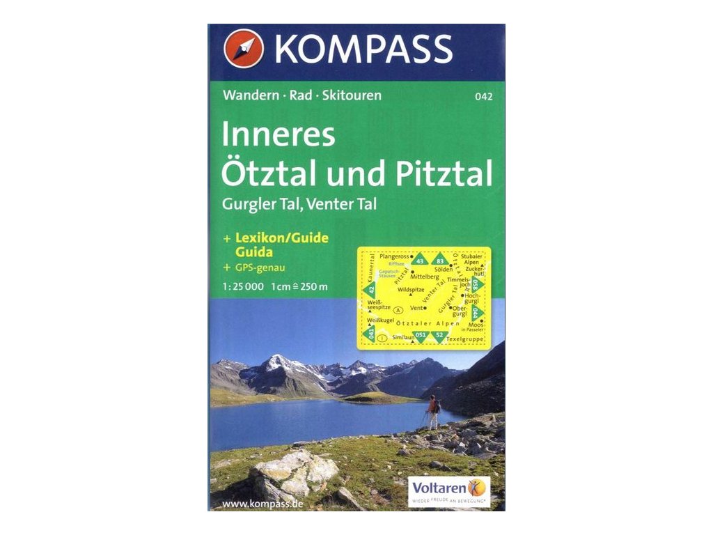 Inneres Ötztal, Gurgler Tal, Venter Tal, Pitztal (Kompass - 042)