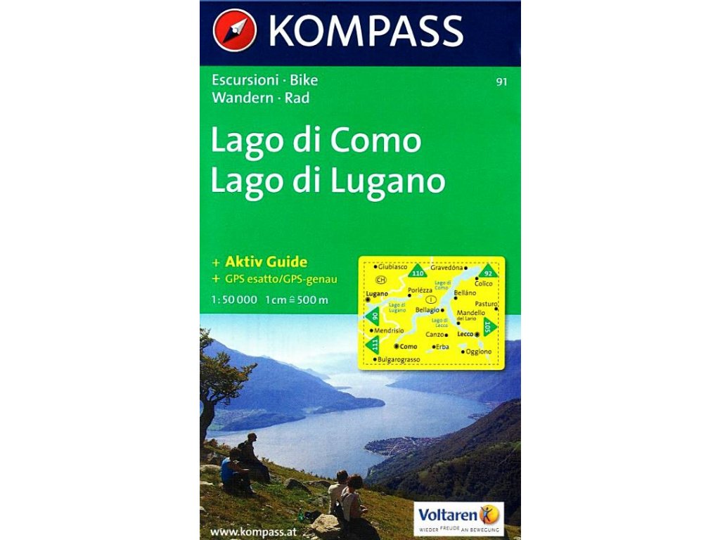 Lago di Como, Lago di Lugano (Kompass - 91)