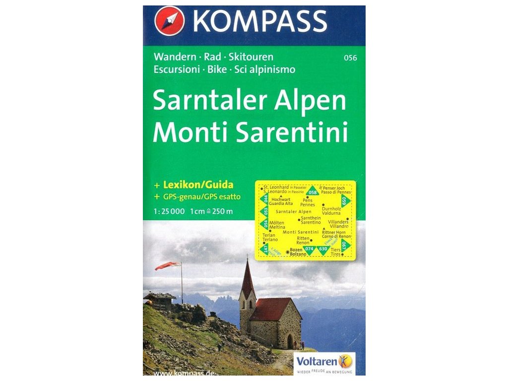Sarntaler Alpen, Monti Sarentini (Kompass - 056)