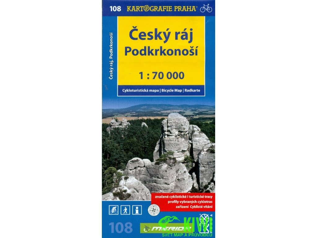 cyklomapa Český ráj, Podkrkonoší 1:70 t., 1. vydání 2012