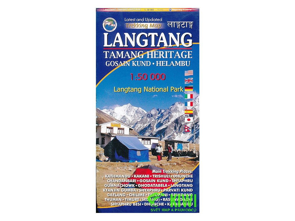 mapa Langtang Tamang Heritage 1:50 t.