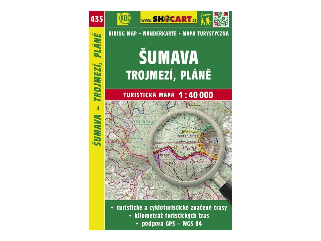 Šumava - Trojmezí, Pláně - turistická mapa č. 435