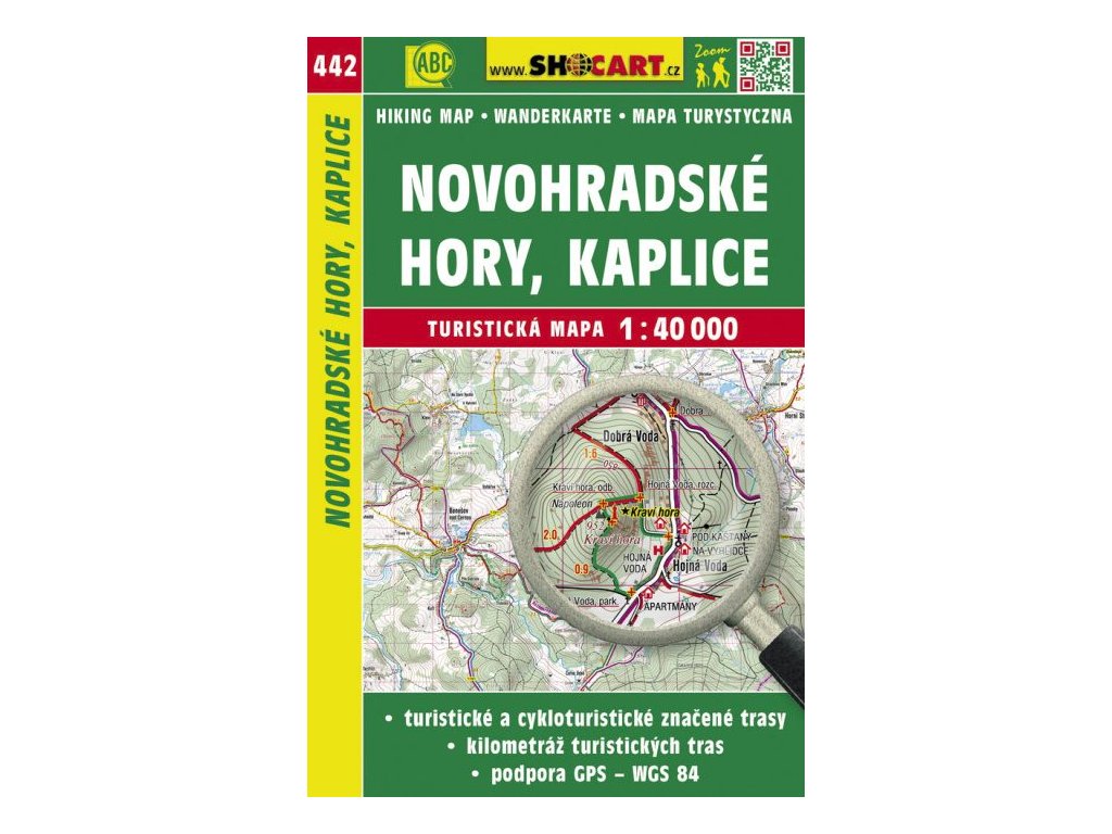 Novohradské hory, Kaplice - turistická mapa č. 442