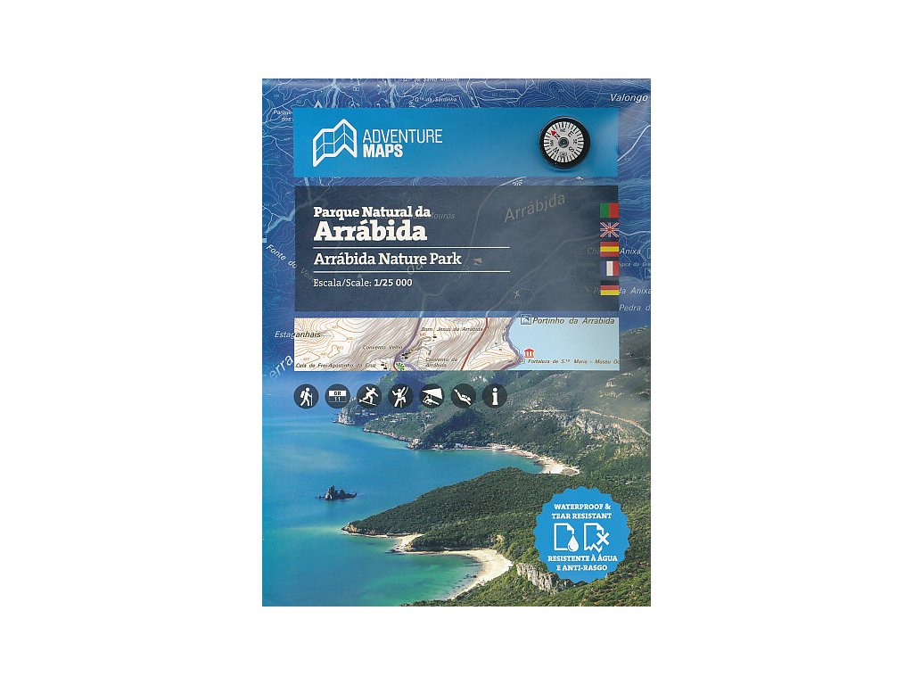 mapa Arrábida Nature Park 1:25 t. voděodolná
