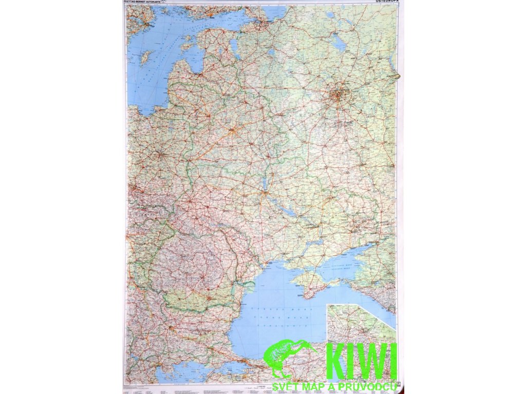 nástěnná mapa Východní Evropa 1:2 mil. - lišta, 89x122 cm