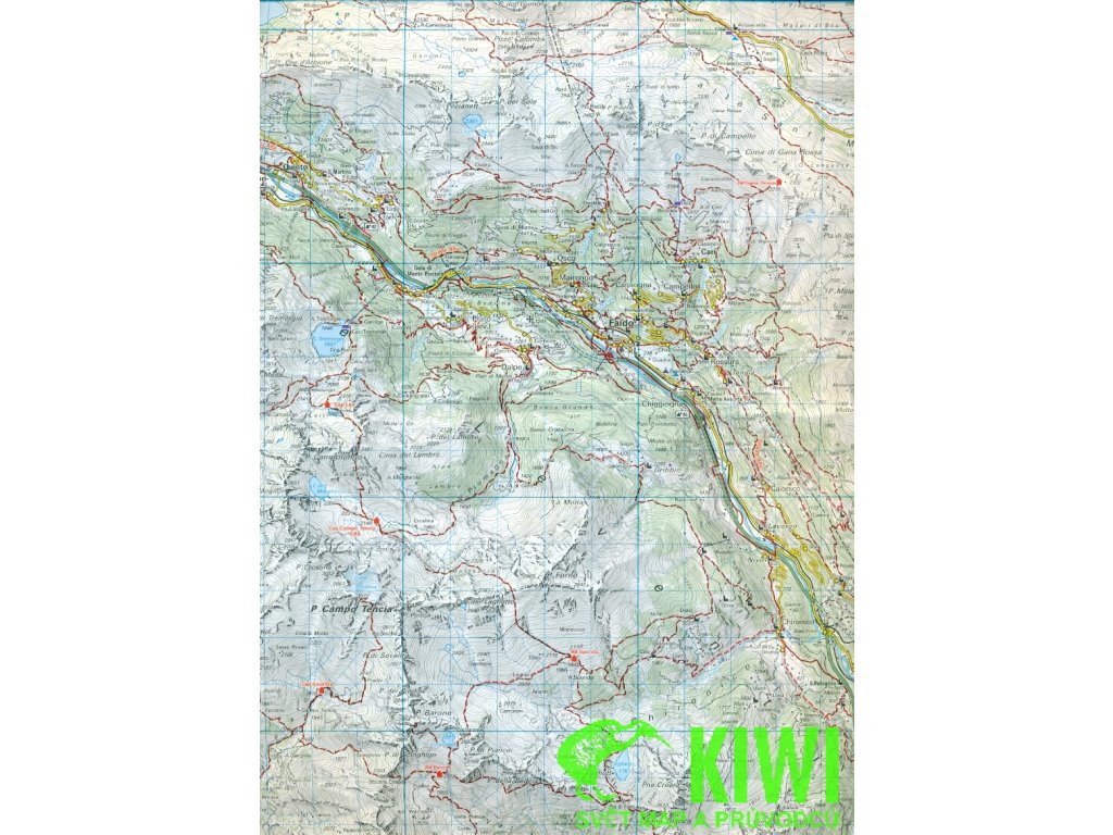 mapa Tessin Sopraceneri Valle Maggia-Leventina 1:60 t. (č.26) l