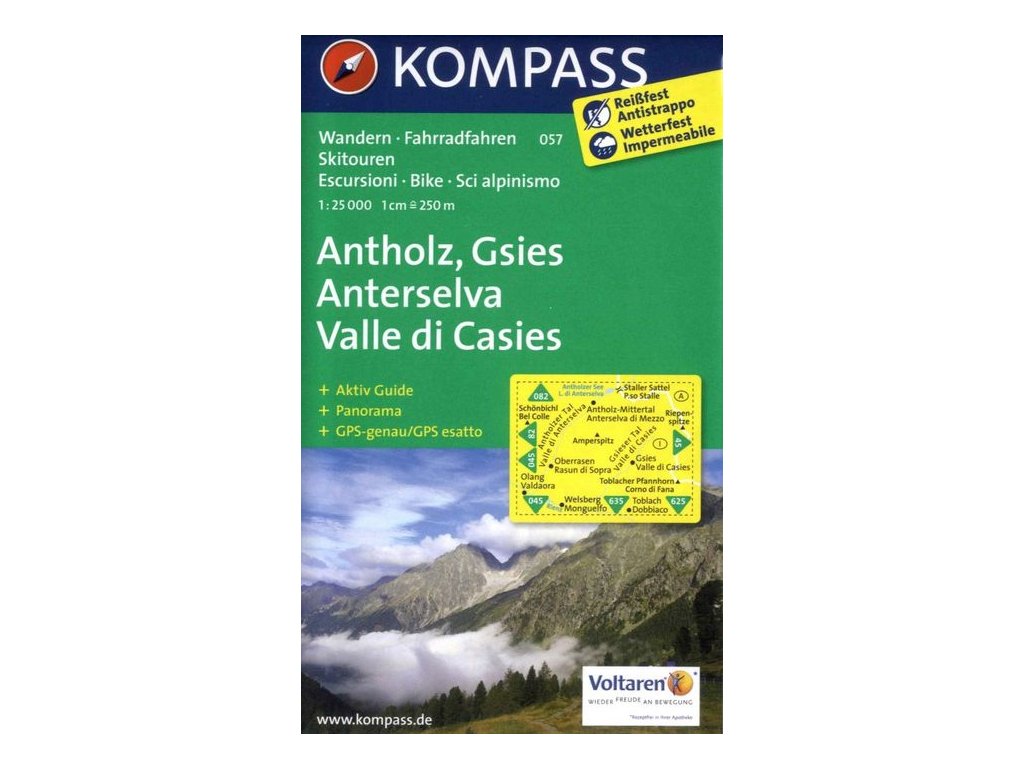 Antholz, Gsies, Anterselva, Valle di Casies (Kompass - 057)