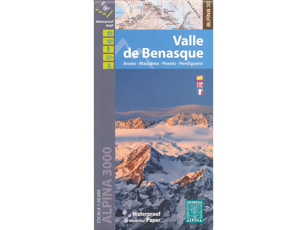 mapa Valle de Benasque 1:30 t. voděodolná
