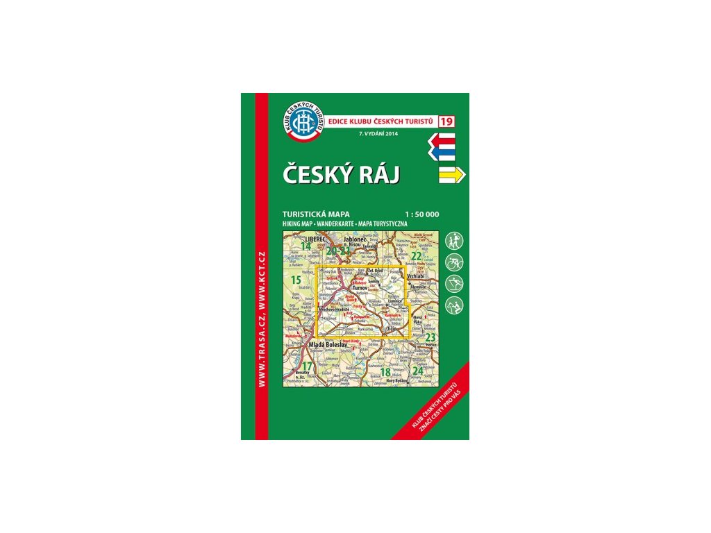 Český ráj -  mapa KČT č.19