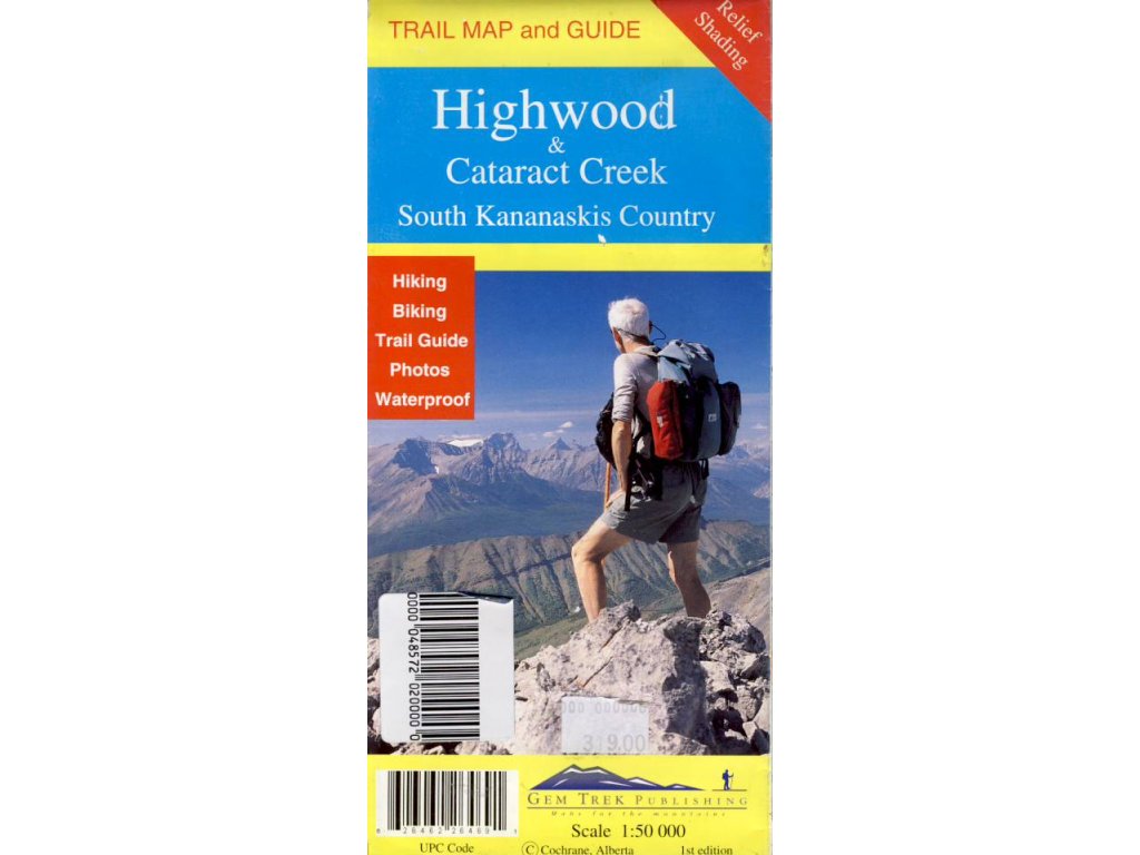 mapa HighwoodaCataract Creek 1:50 t.