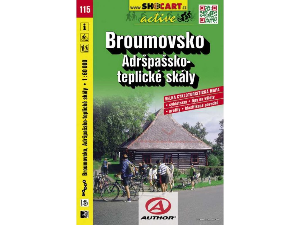 Broumovsko, Adršpašsko, teplické skály (cyklomapa č. 115)